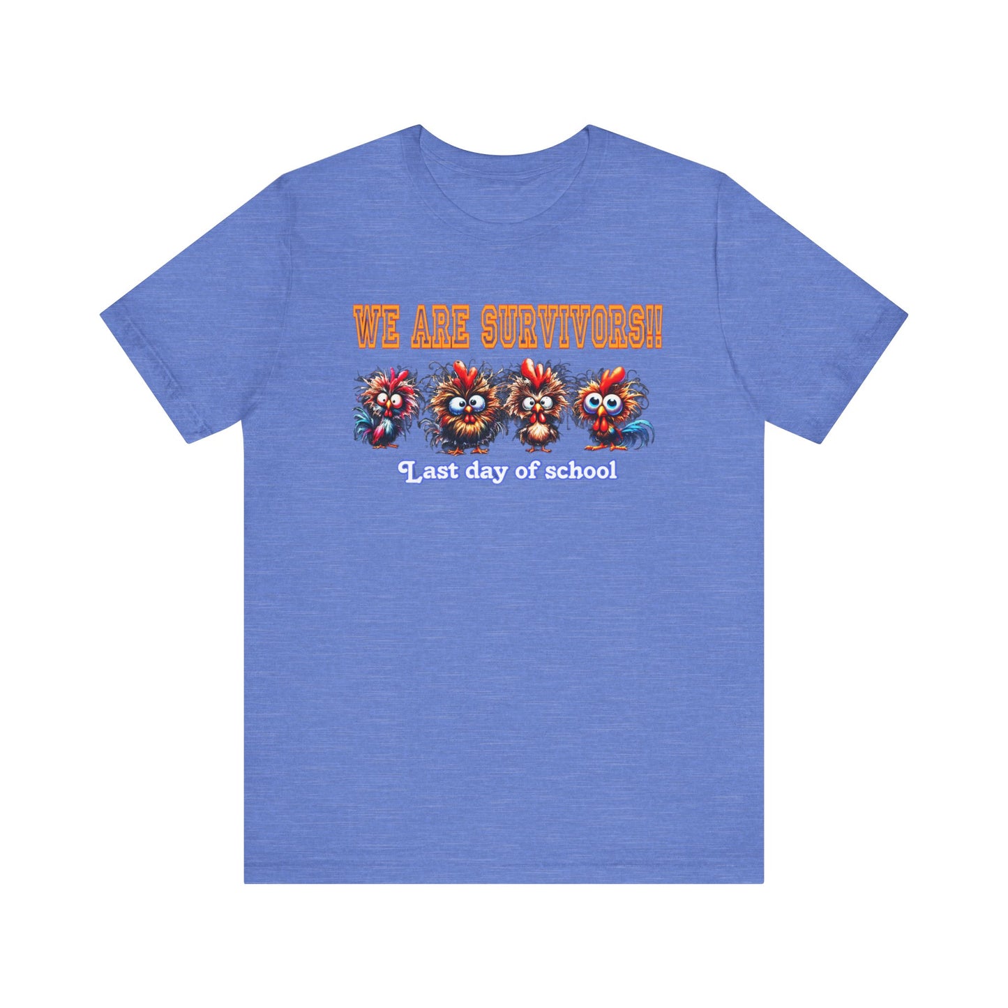 Last Day of School Survivors T-Shirt - Fun Unisex Jersey Tee for Kids & Teens