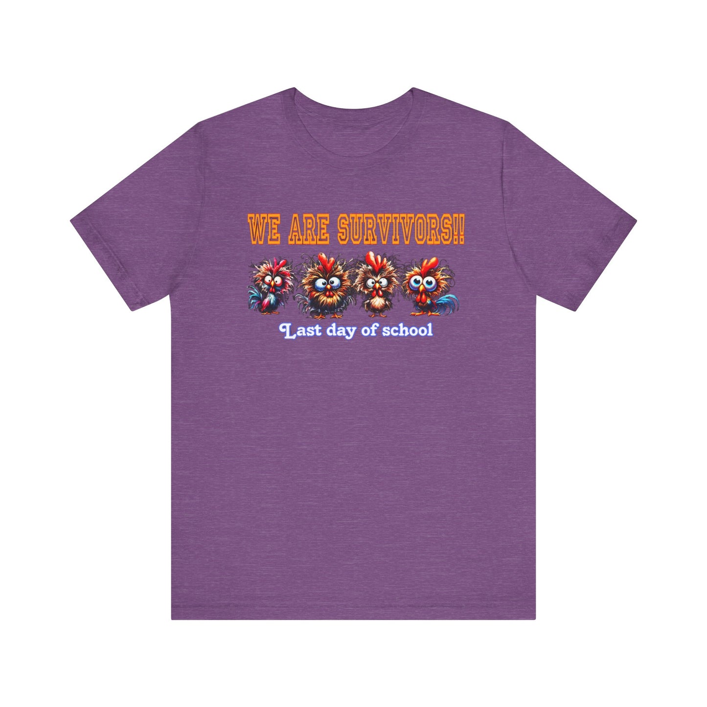 Last Day of School Survivors T-Shirt - Fun Unisex Jersey Tee for Kids & Teens