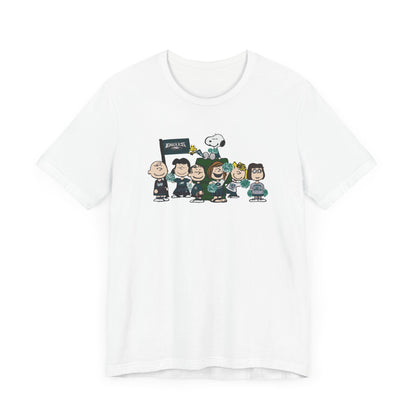 Fun Peanuts Gang Unisex Jersey Tee - Casual, Playful Apparel for Fans