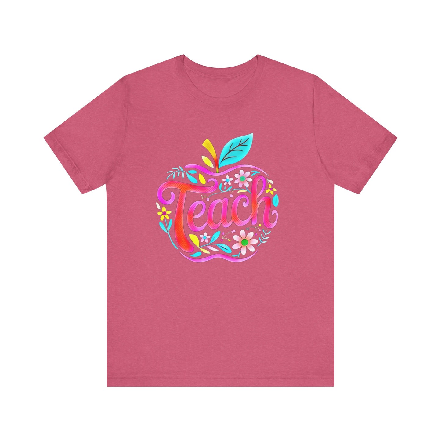Colorful Teacher Appreciation Tee - Short Sleeve Unisex Jersey