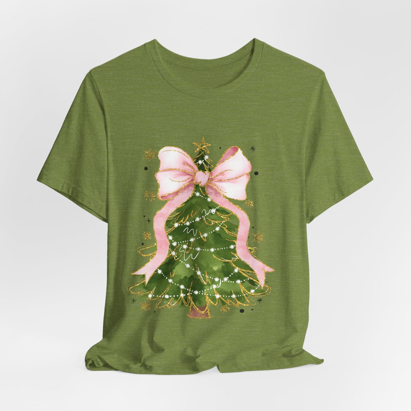 Christmas Tree Pink Unisex Jersey Short Sleeve Tee