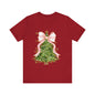 Christmas Tree Pink Unisex Jersey Short Sleeve Tee