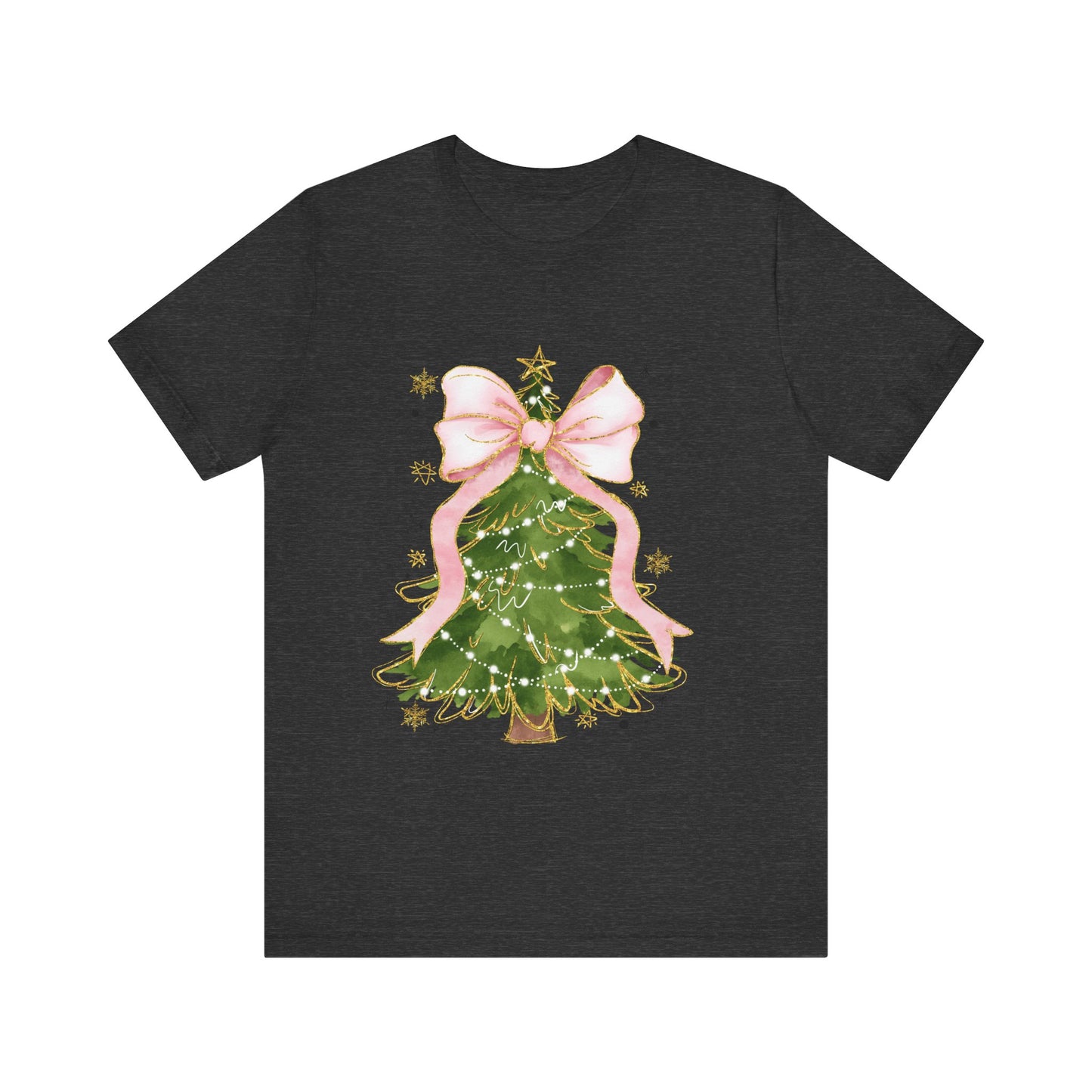 Christmas Tree Pink Unisex Jersey Short Sleeve Tee