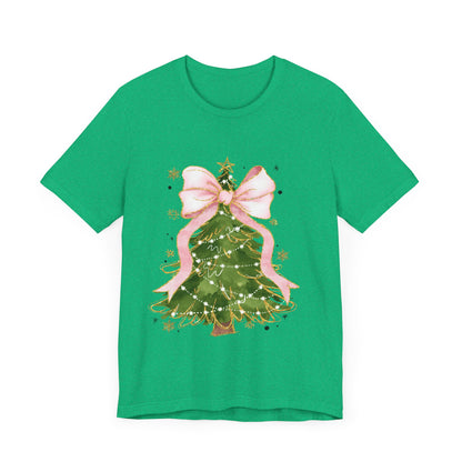 Christmas Tree Pink Unisex Jersey Short Sleeve Tee