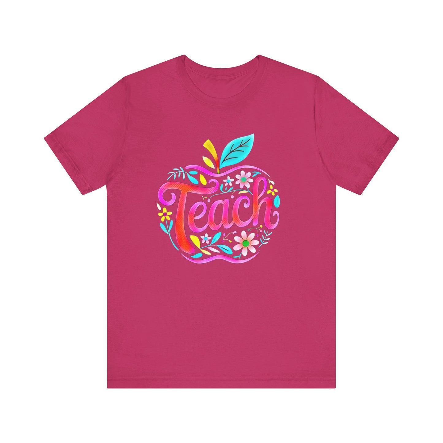 Colorful Teacher Appreciation Tee - Short Sleeve Unisex Jersey