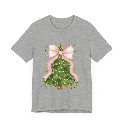 Christmas Tree Pink Unisex Jersey Short Sleeve Tee