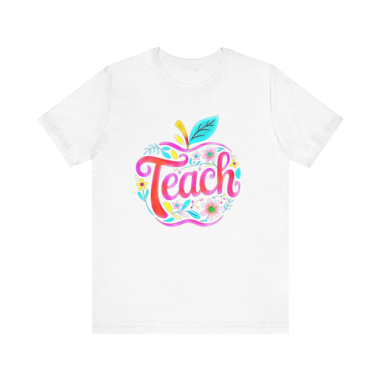 Colorful Teacher Appreciation Tee - Short Sleeve Unisex Jersey
