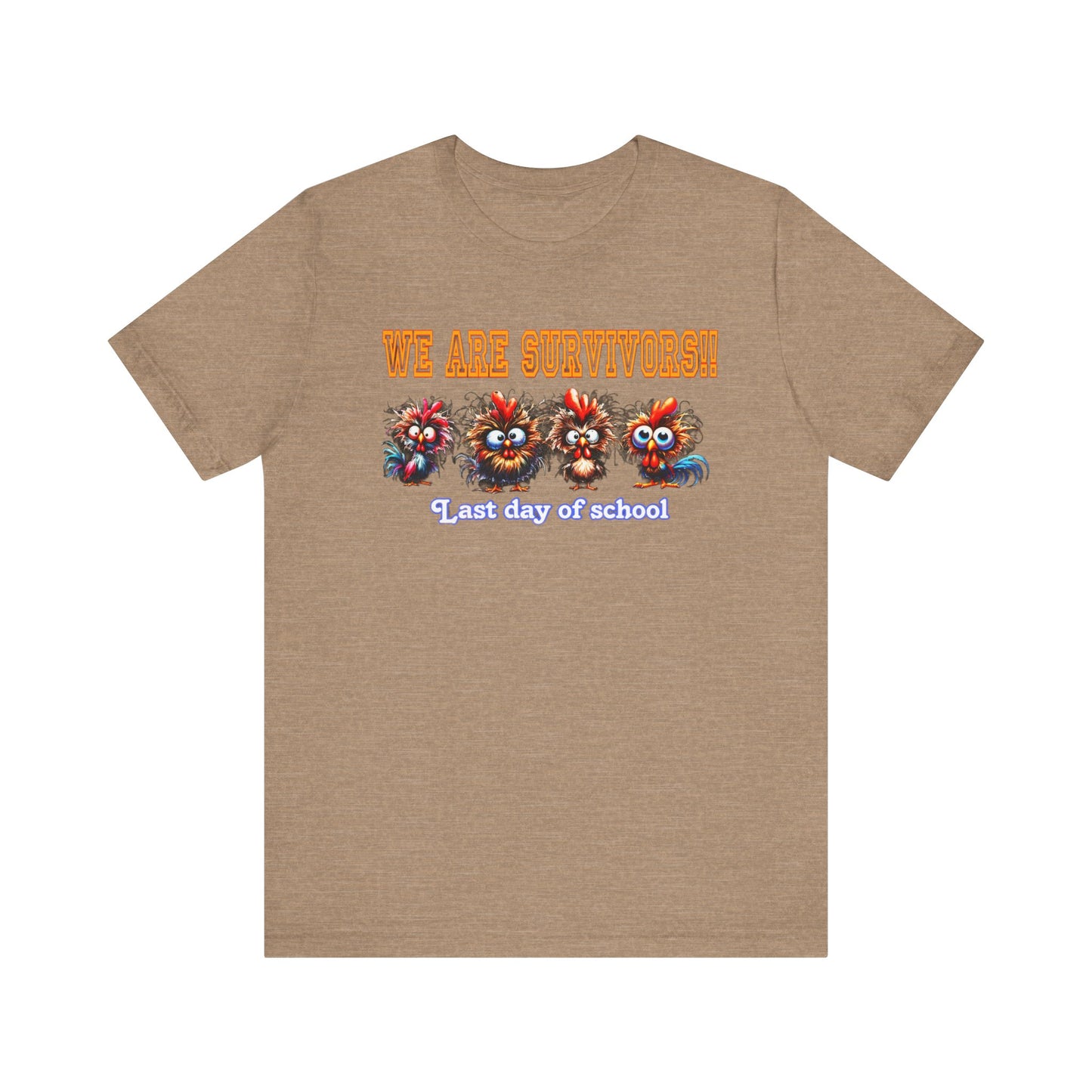 Last Day of School Survivors T-Shirt - Fun Unisex Jersey Tee for Kids & Teens
