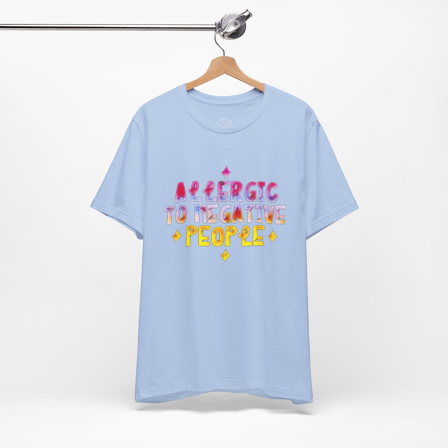 Allergic to Negative People Unisex Jersey Short Sleeve Tee