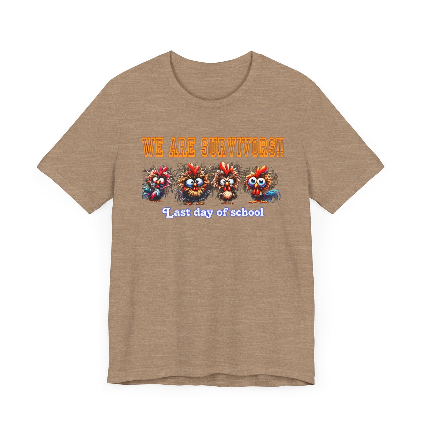 Last Day of School Survivors T-Shirt - Fun Unisex Jersey Tee for Kids & Teens