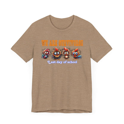 Last Day of School Survivors T-Shirt - Fun Unisex Jersey Tee for Kids & Teens