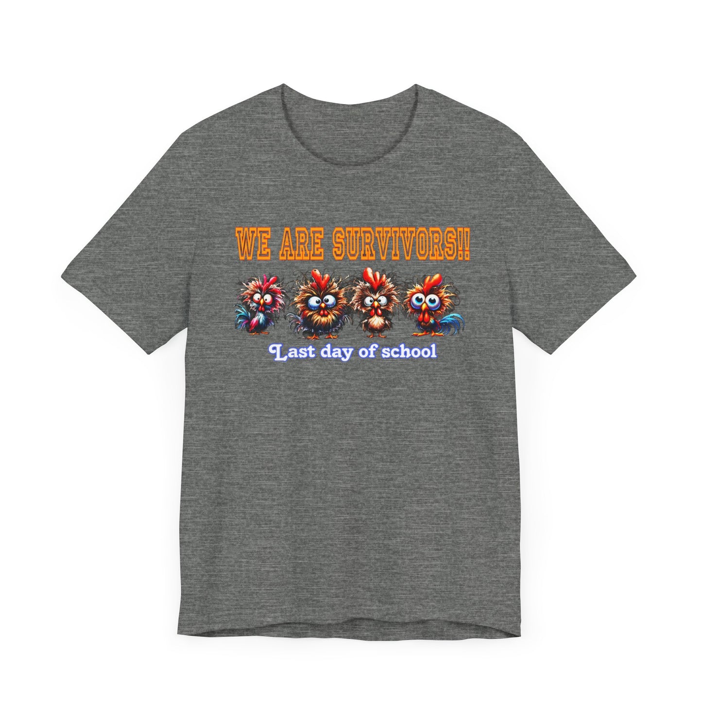 Last Day of School Survivors T-Shirt - Fun Unisex Jersey Tee for Kids & Teens