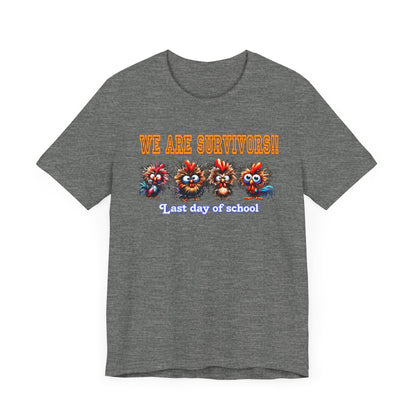 Last Day of School Survivors T-Shirt - Fun Unisex Jersey Tee for Kids & Teens