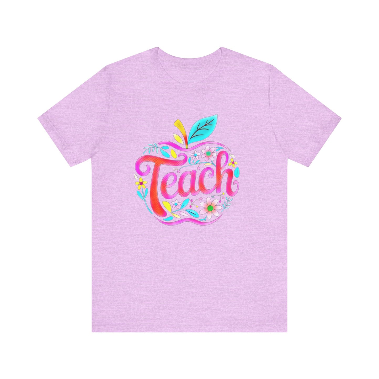 Colorful Teacher Appreciation Tee - Short Sleeve Unisex Jersey