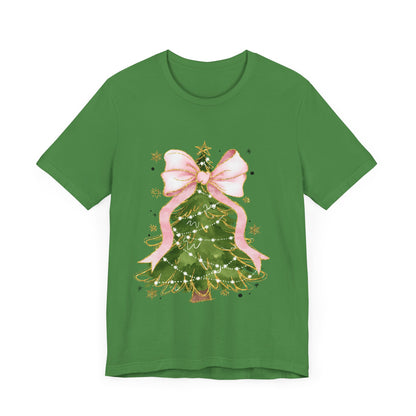 Christmas Tree Pink Unisex Jersey Short Sleeve Tee