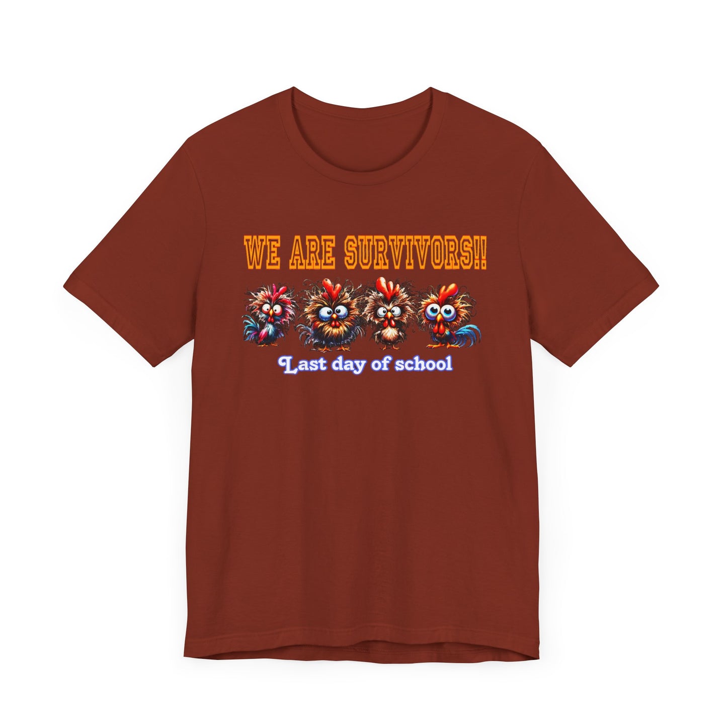 Last Day of School Survivors T-Shirt - Fun Unisex Jersey Tee for Kids & Teens