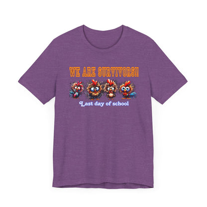 Last Day of School Survivors T-Shirt - Fun Unisex Jersey Tee for Kids & Teens
