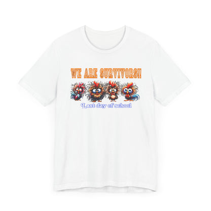 Last Day of School Survivors T-Shirt - Fun Unisex Jersey Tee for Kids & Teens
