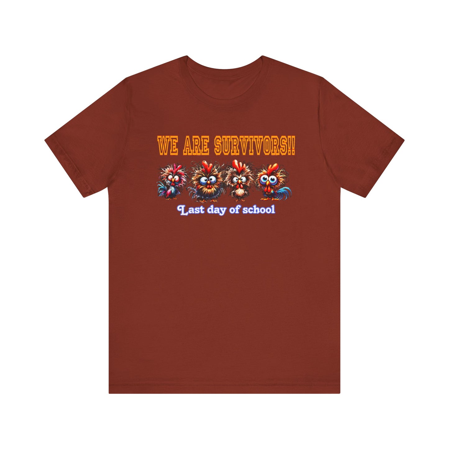 Last Day of School Survivors T-Shirt - Fun Unisex Jersey Tee for Kids & Teens