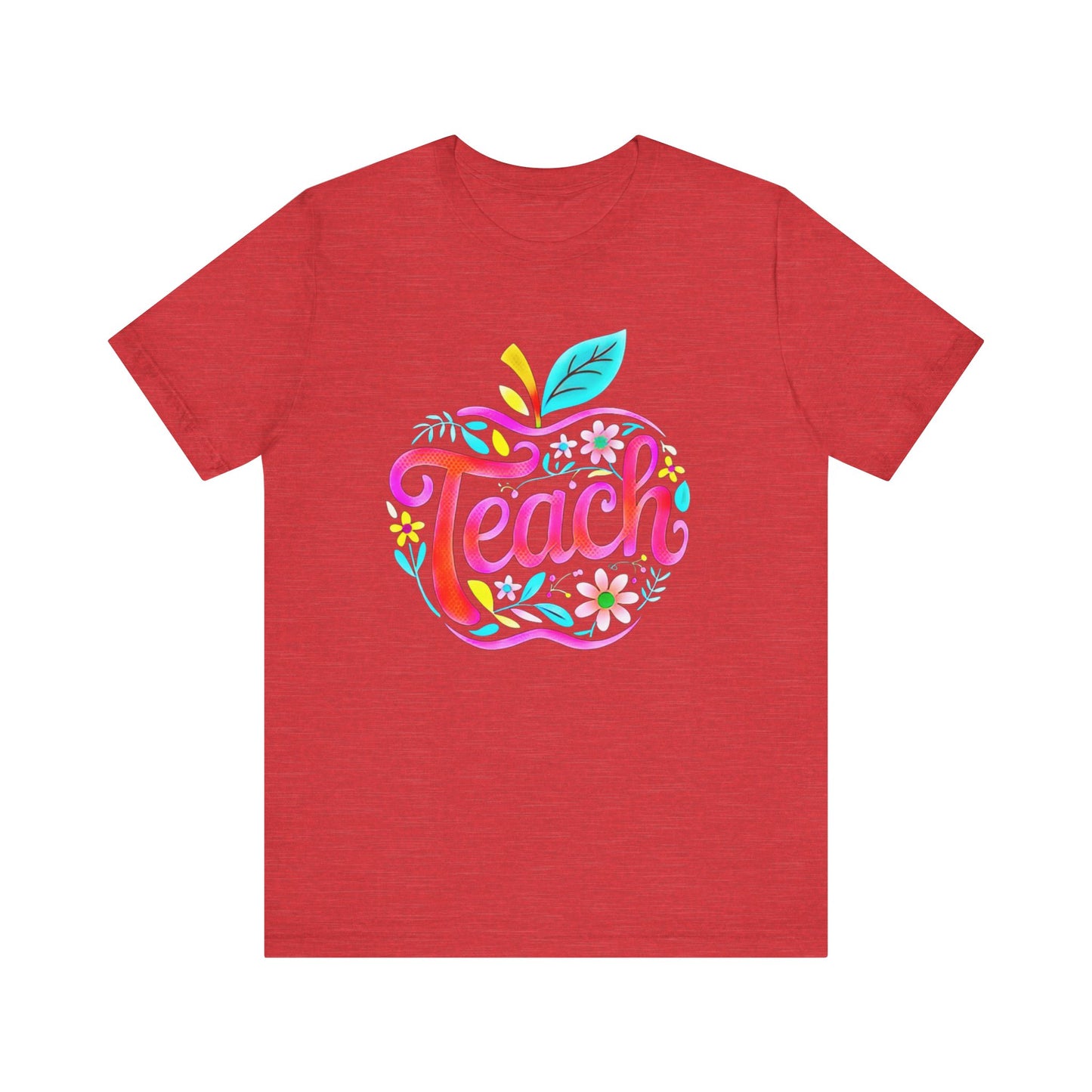 Colorful Teacher Appreciation Tee - Short Sleeve Unisex Jersey