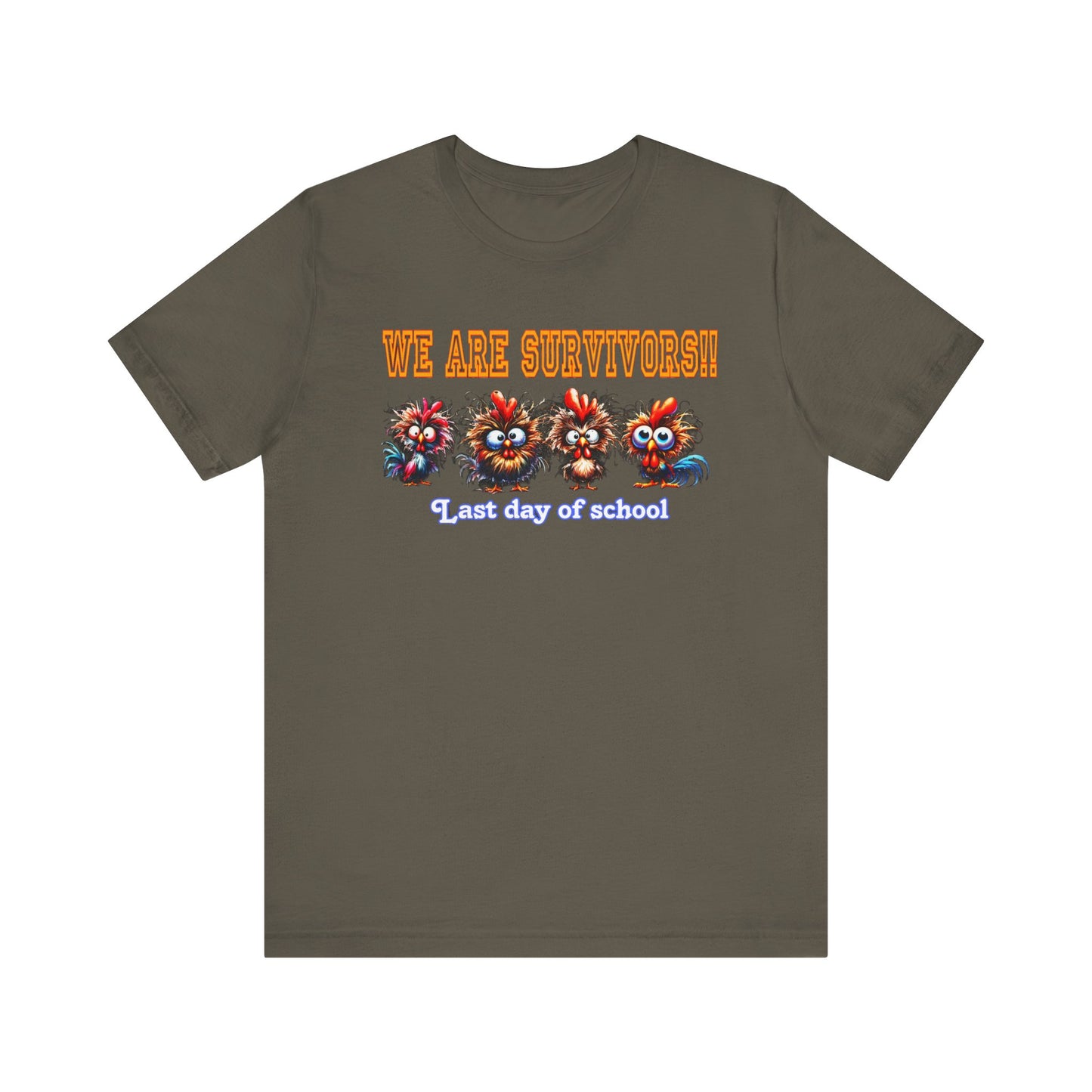 Last Day of School Survivors T-Shirt - Fun Unisex Jersey Tee for Kids & Teens