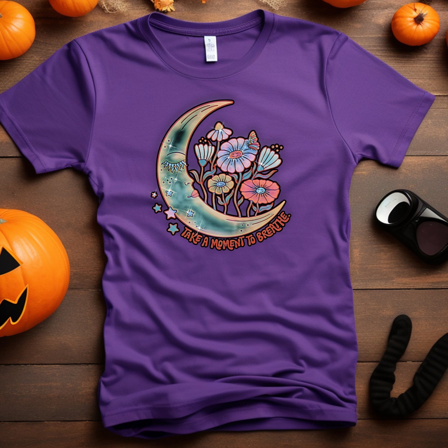 Moon Flowers Breathe Unisex Jersey Short Sleeve Tee